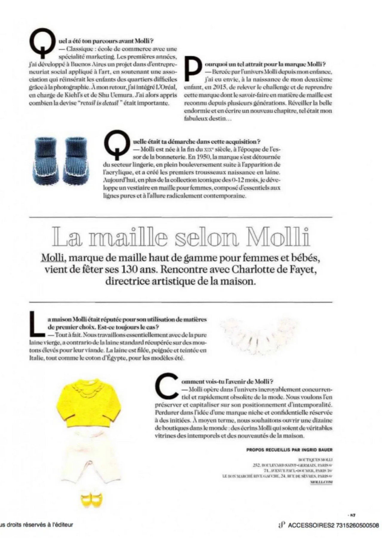 Molli dans Milk Magazine