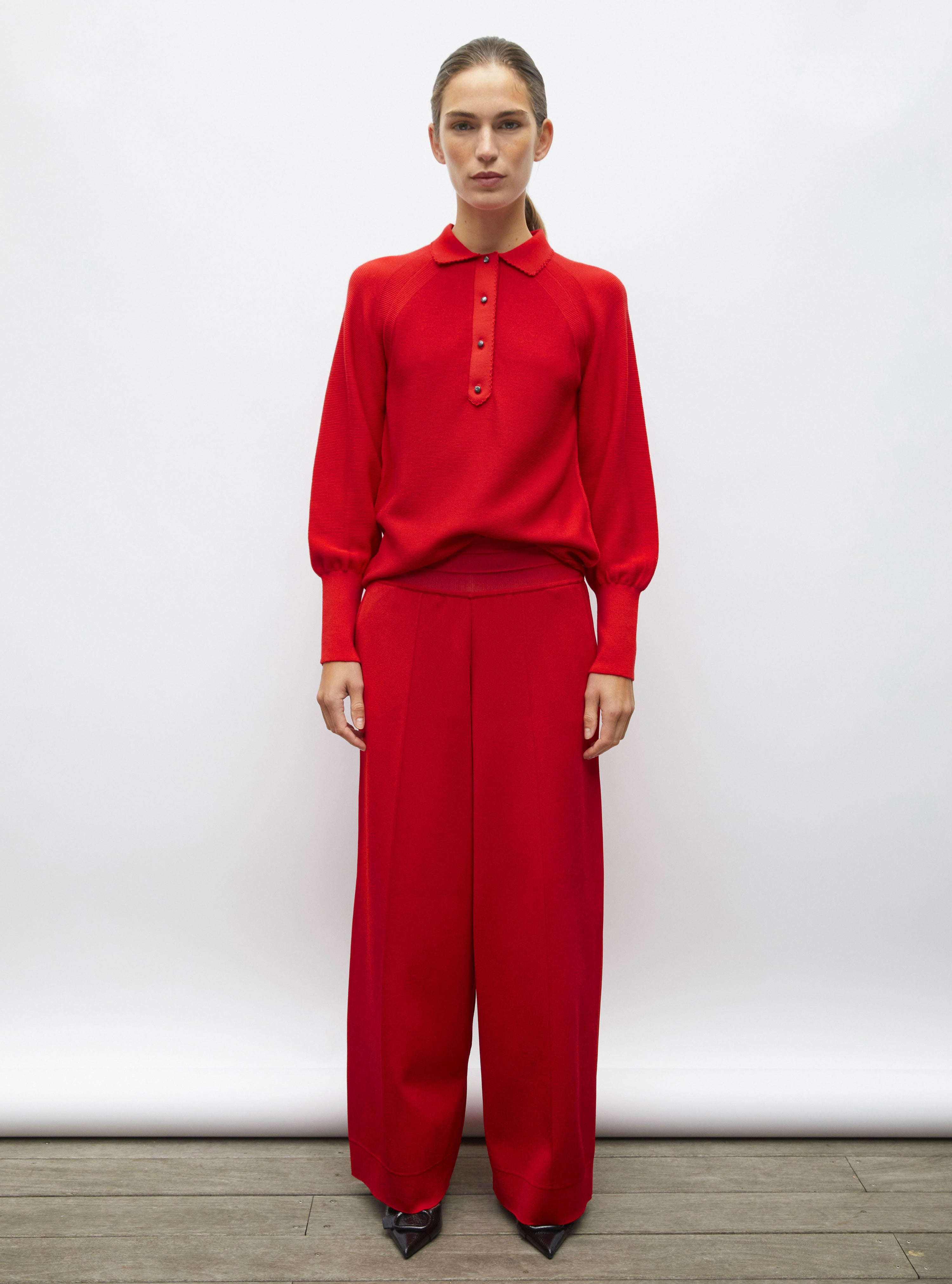 Pantalon fluide en maille - Pantalons de luxe