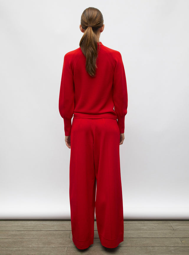 pantalon ample maille couture - Image principale