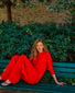 Polo fin finition picots Rouge vif - Polo de luxe