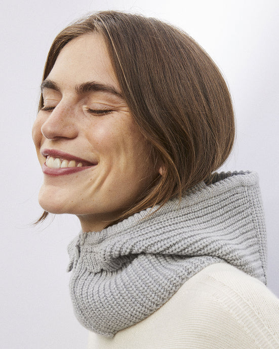 Cagoule zippée maille côtelée - Image principale