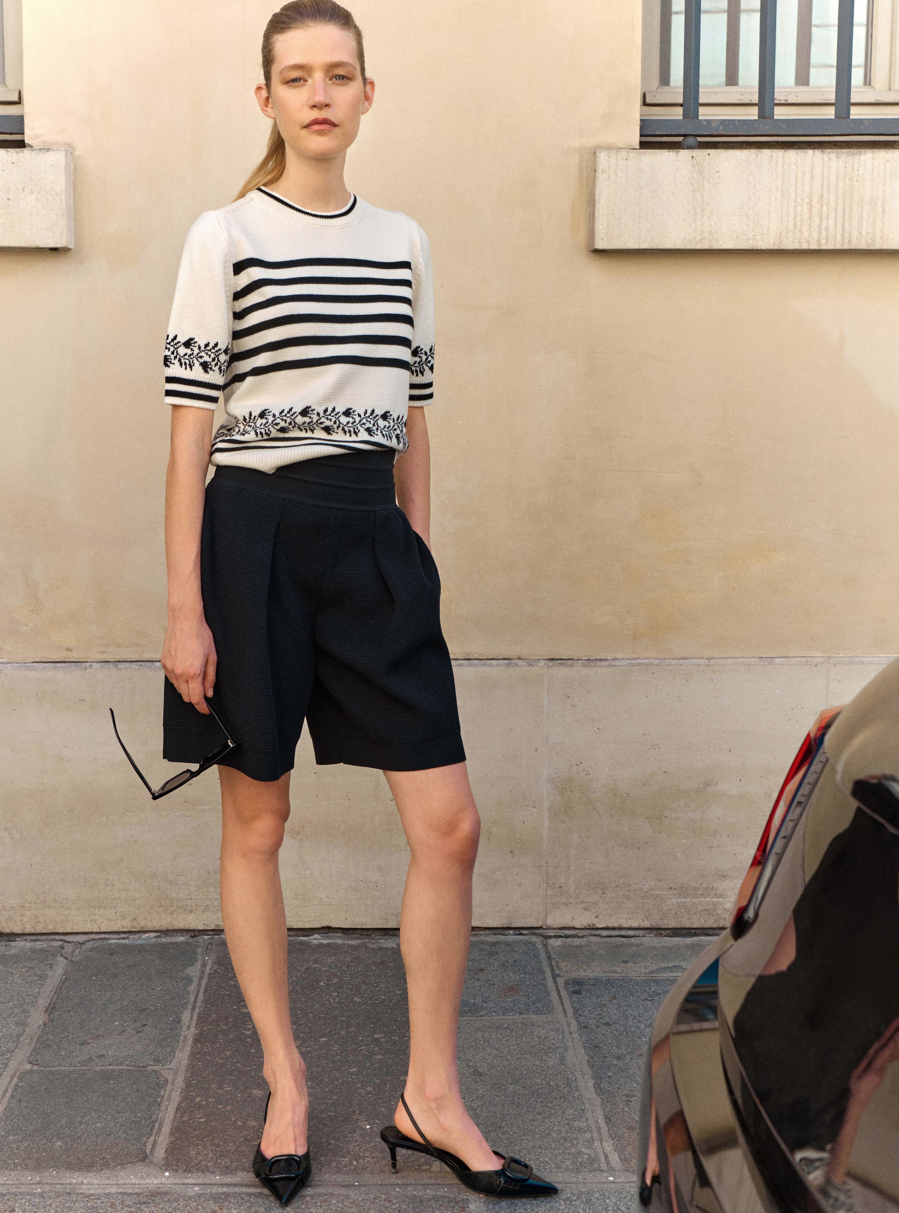 Short en maille mini côté piquée - Molli