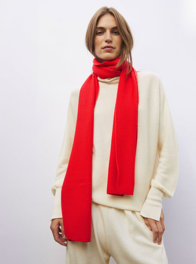 long knitted scarf - Image principale