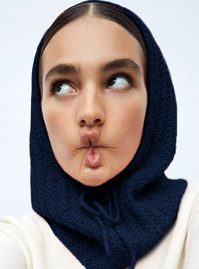 cagoule en maille torsadée - Image principale