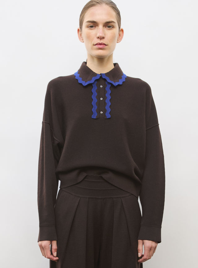 Chemise maille col croquet - Image principale