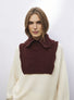 Zip-collar knit dickie