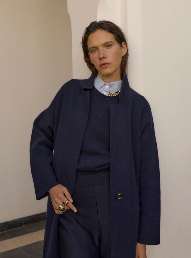 Manteau long en maille - Image principale