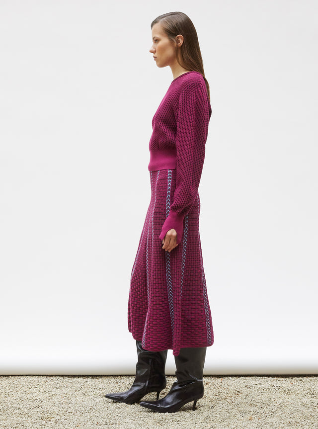 fine knit top mini wicker stitch - Image principale