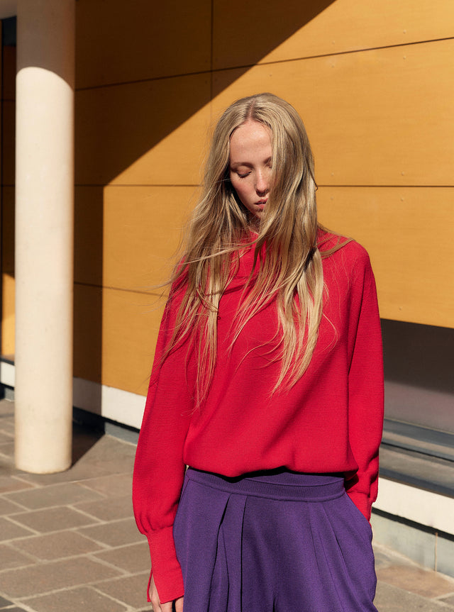 Fine round-neck sweater - Image principale