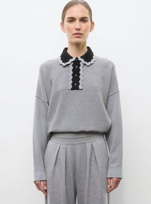 Chemise maille col croquet - Image principale