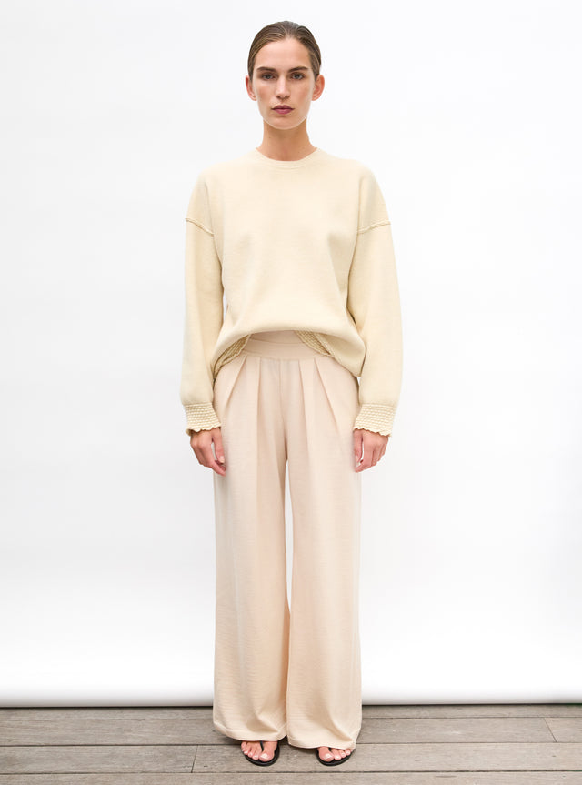 Sweat loose finitions smockées - Image principale