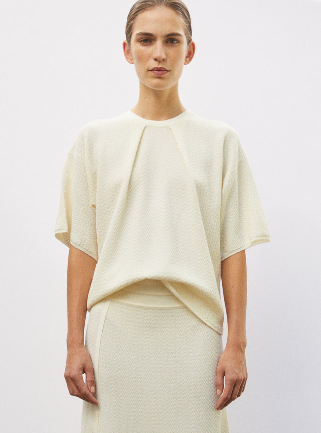 top fin maille chevron - Image principale