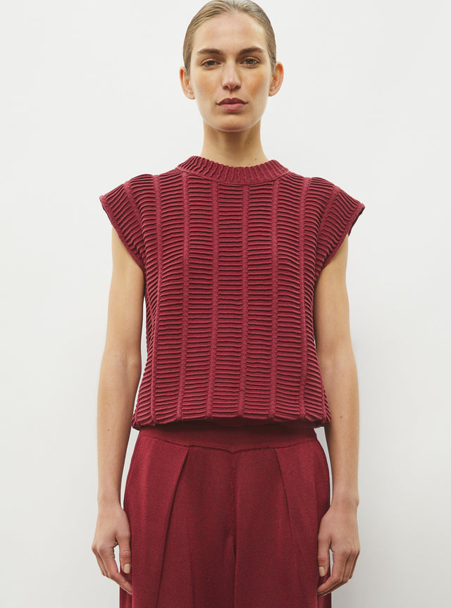 top structuré maille couture - Image principale