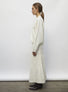 Top couture col croquet naturel - Vêtement de luxe femme