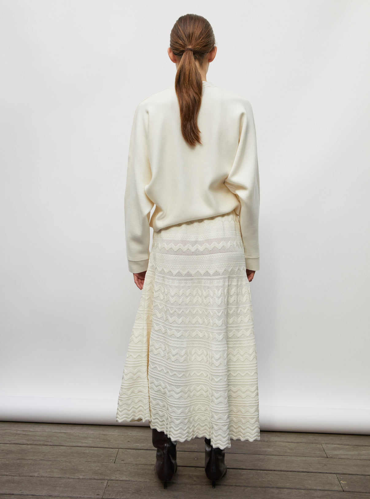 Top couture col croquet naturel - Molli