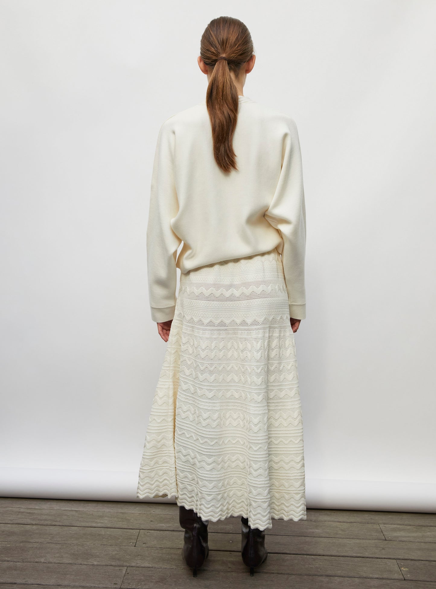 Top couture col croquet naturel - Molli