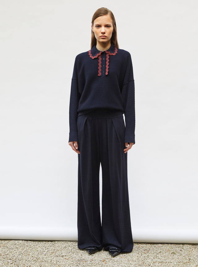 chemise maille col croquet - Image principale