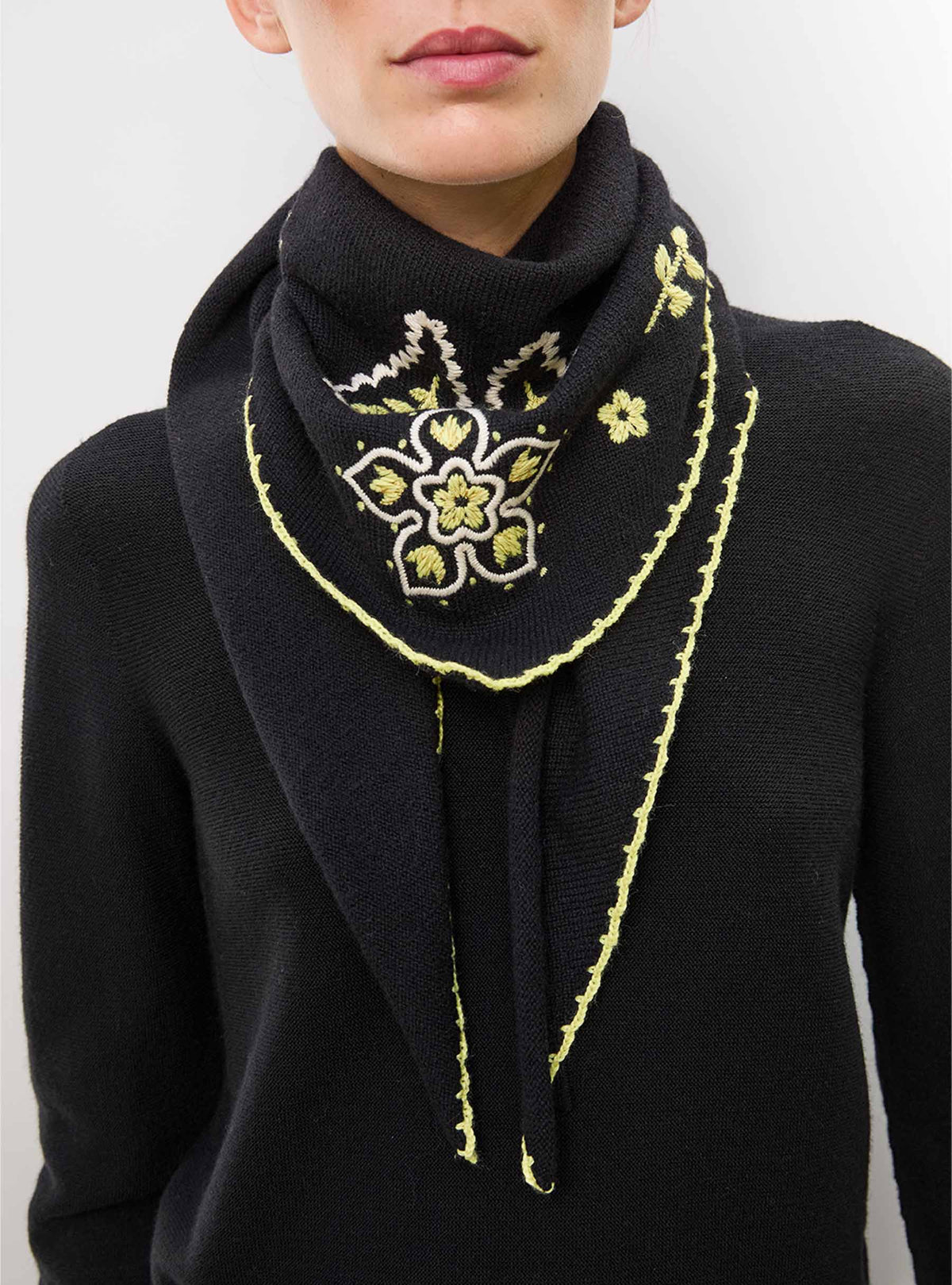 Accessoires en maille de luxe Molli - Fantastique noir profond or