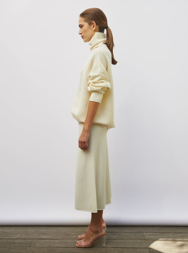 pull ample maille gaufrée - Image principale