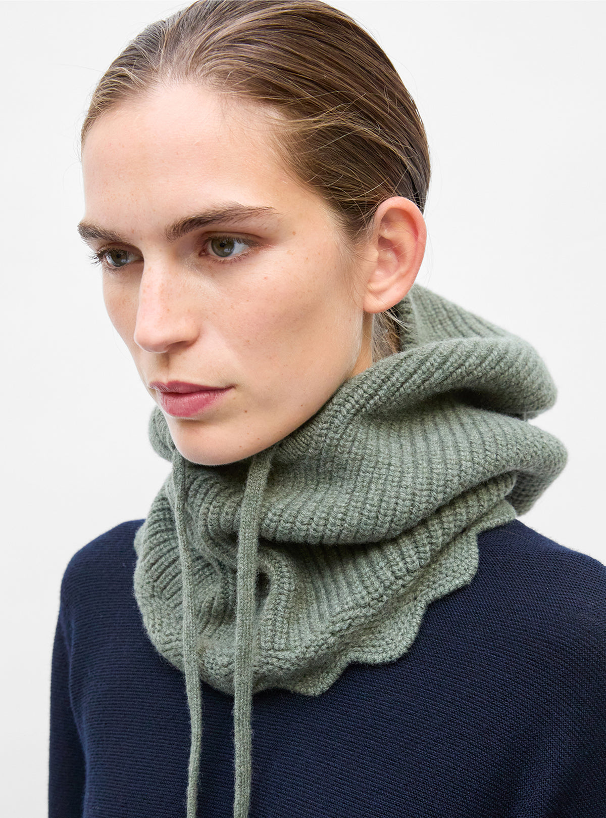 Cagoule en maille perlée - Accessoires en maille de luxe Molli