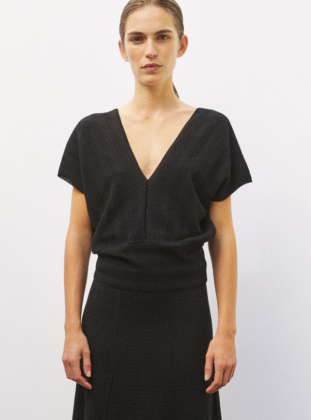 top V maille chevron - Image principale