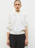 Top ample col volanté milk - Vêtement de luxe femme