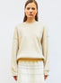 Sweat loose finitions  dune - Vêtement en maille de luxe Molli