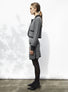 Veste courte maille tweedée noir mouliné - Vêtement de luxe femme