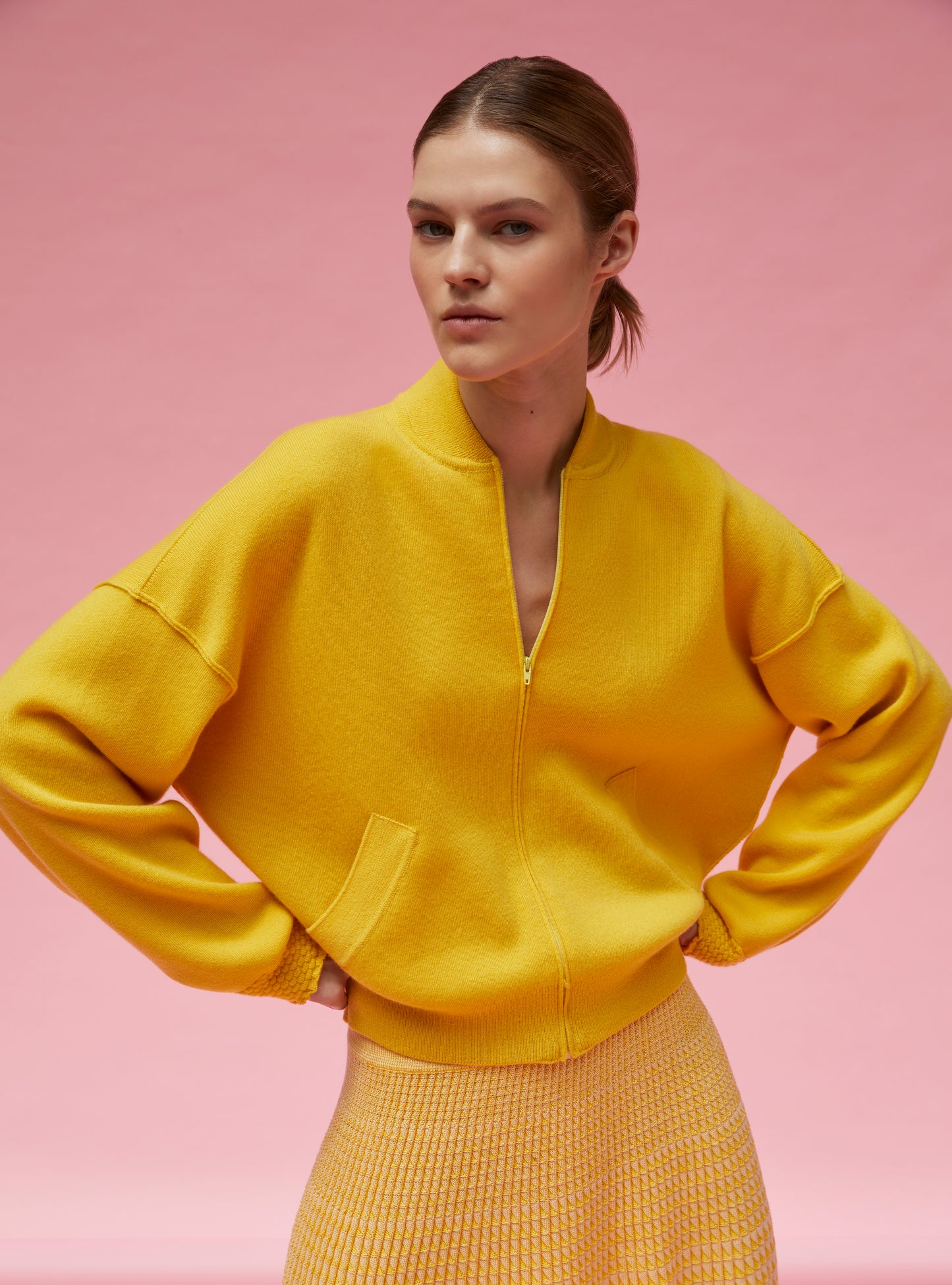 Veste bomber en maille soleil - Molli