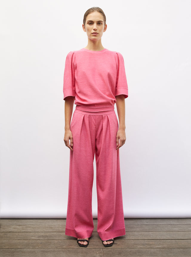 pantalon fluide maille fine jersey - Image principale