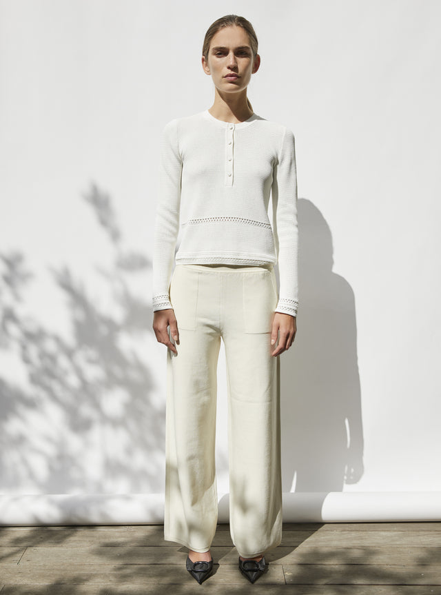 pants in silky knit - Image principale