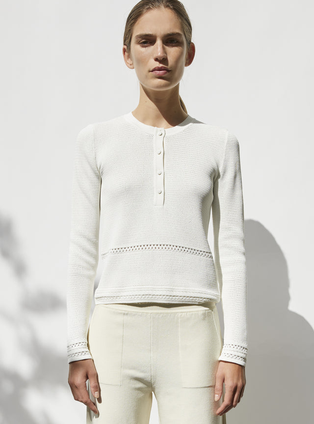 couture top in knit netting - Image principale