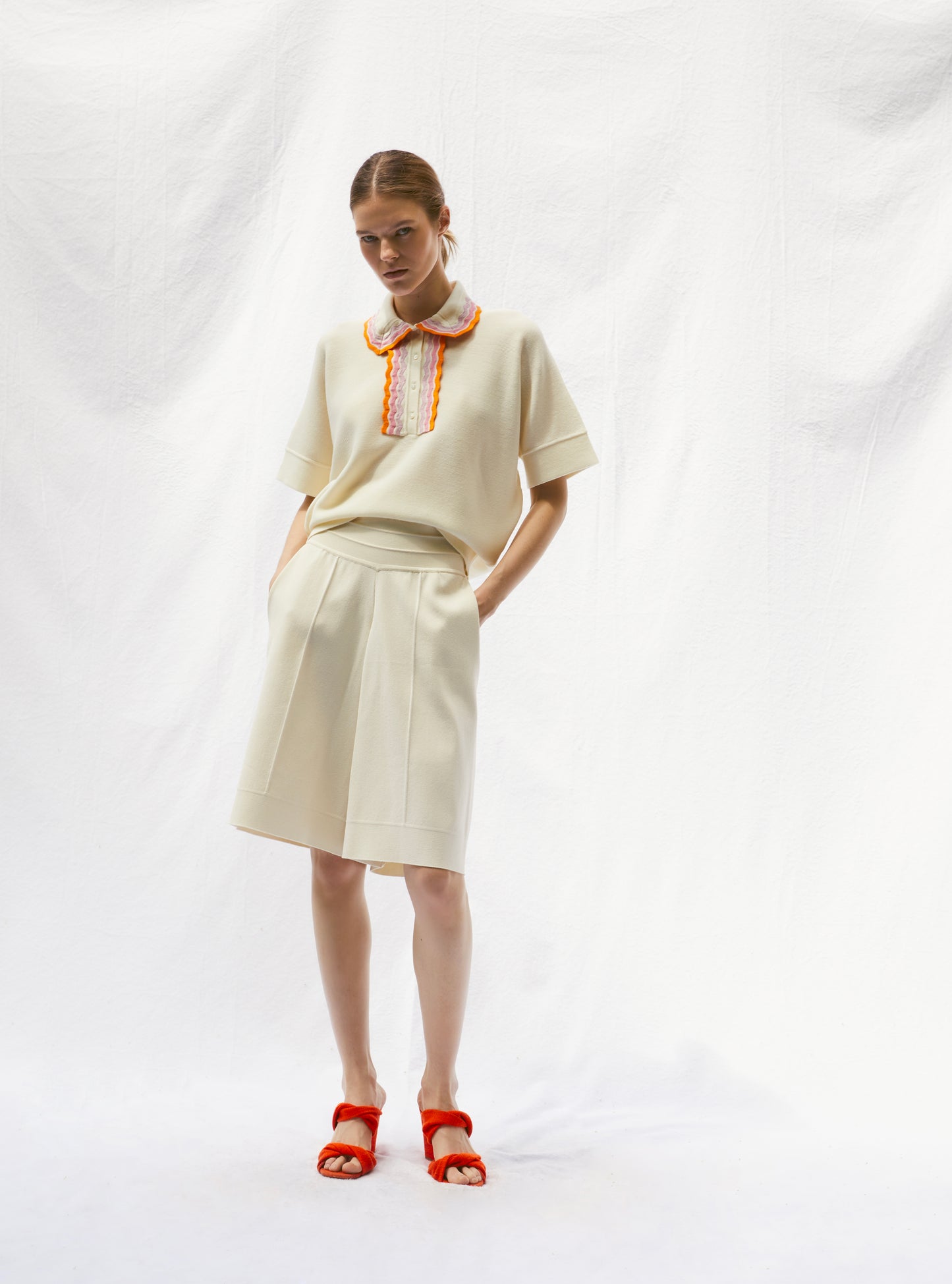 Short ample naturel-multi rose - Molli