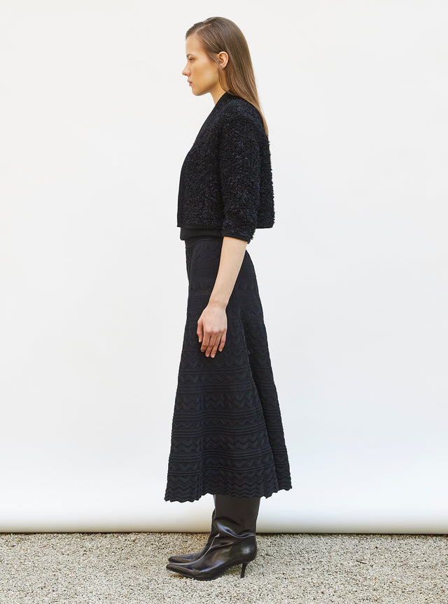 long skirt in a rick-rack knit - Image principale