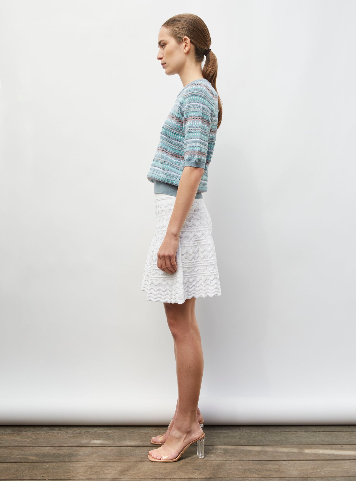 Top maille jacquard fair isle horizon-multi - Top de luxe