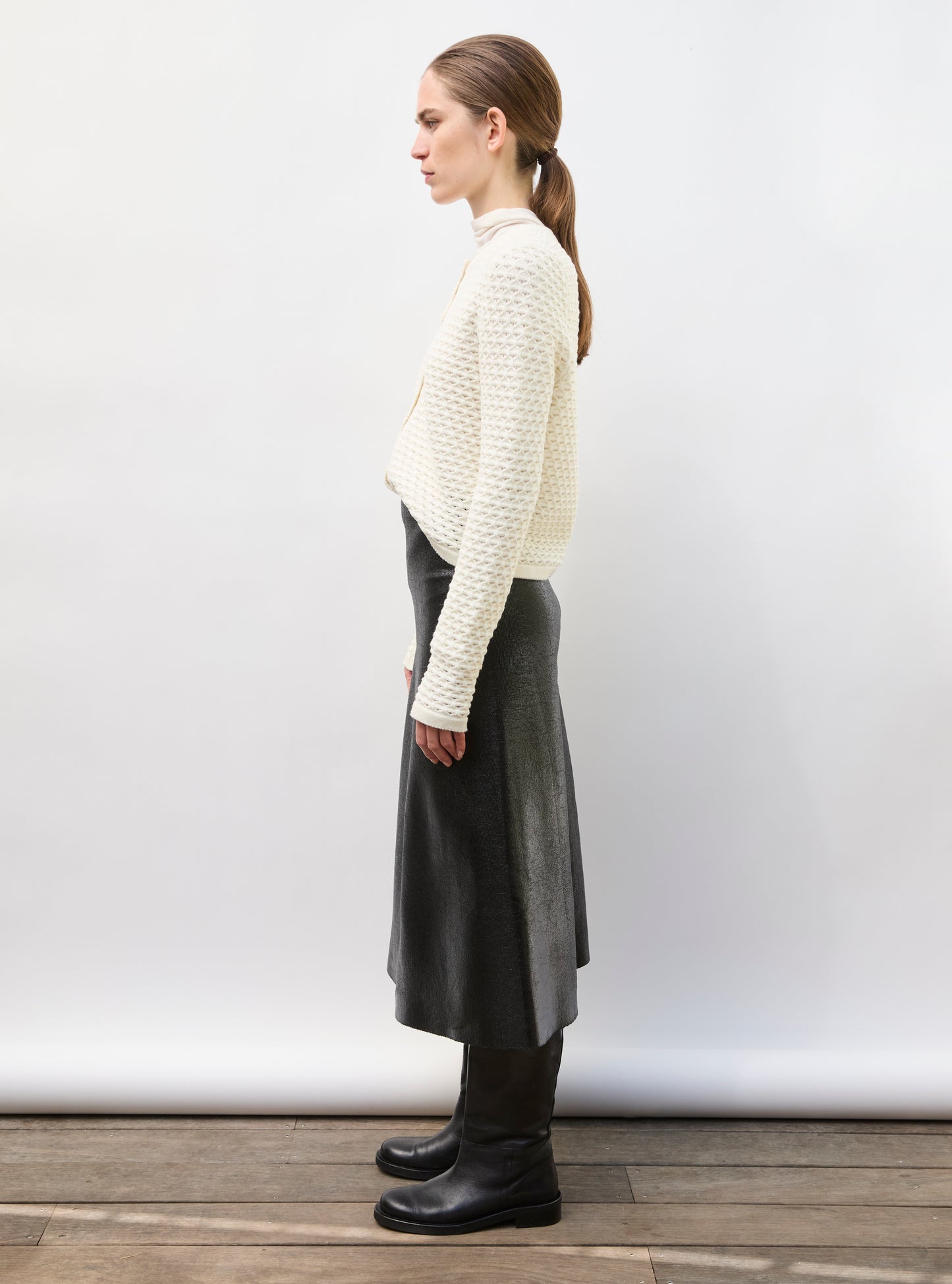 Veste maille couture  milk - Veste de luxe