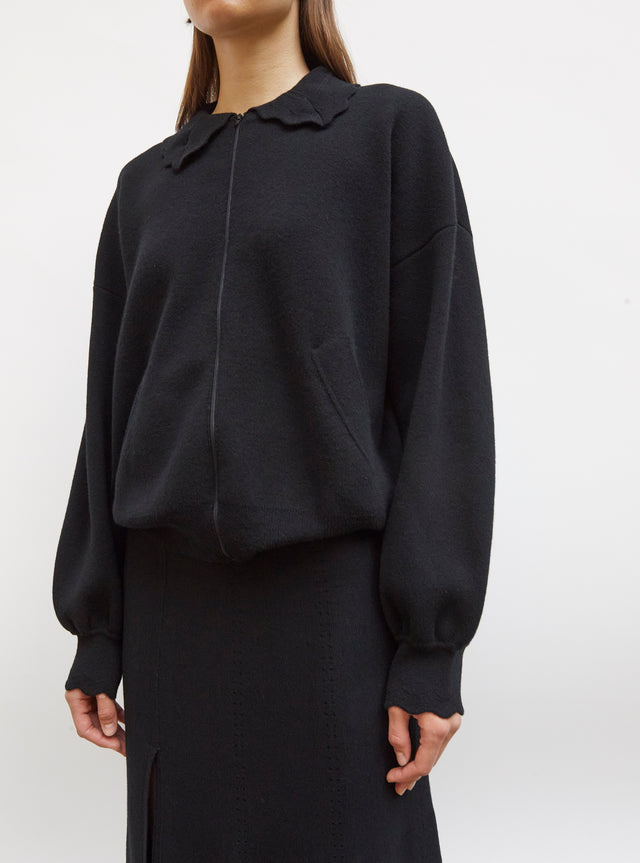 veste en maille col croquet - Image principale