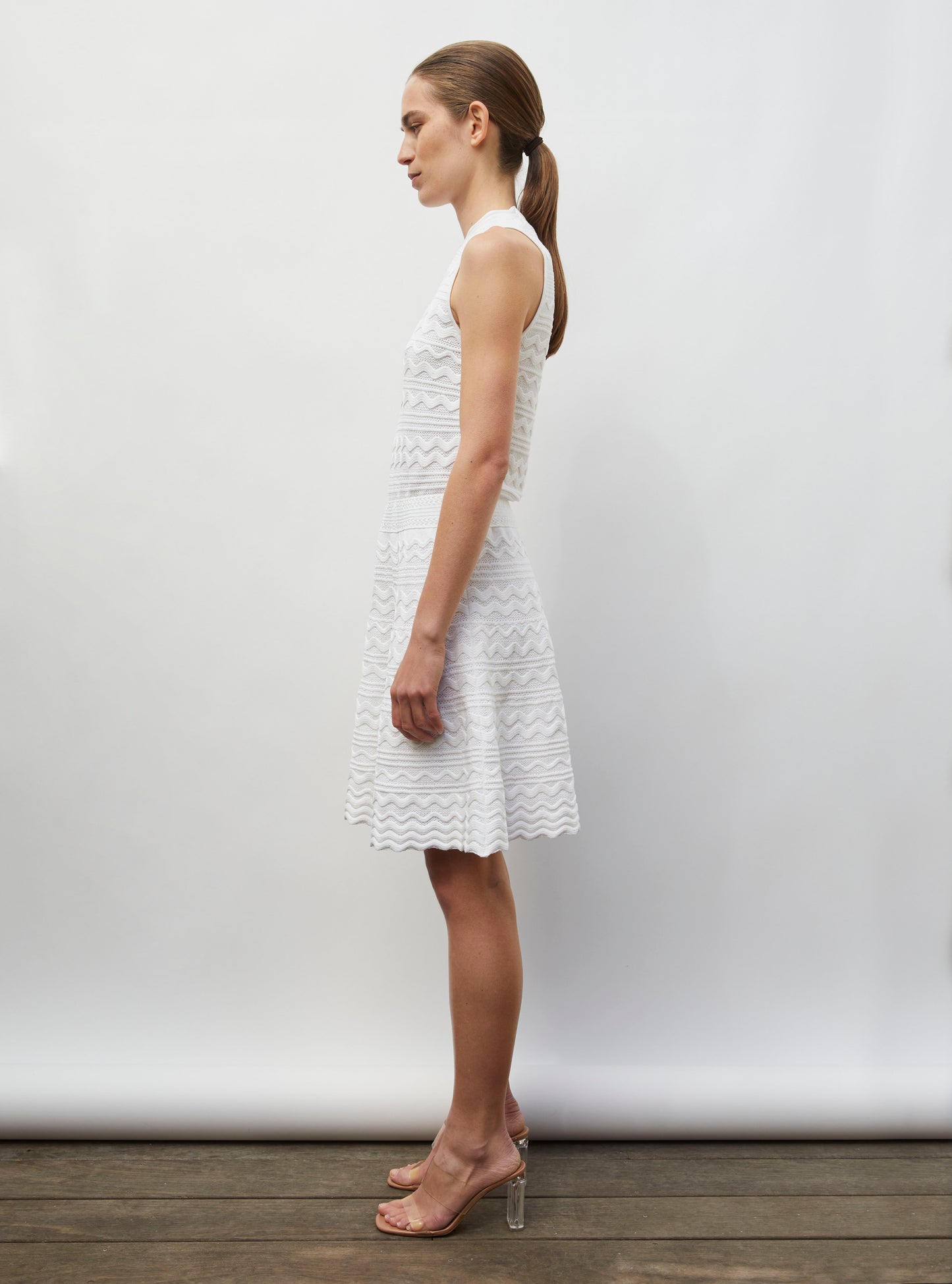 Robe courte maille croquet milk - Robe de luxe