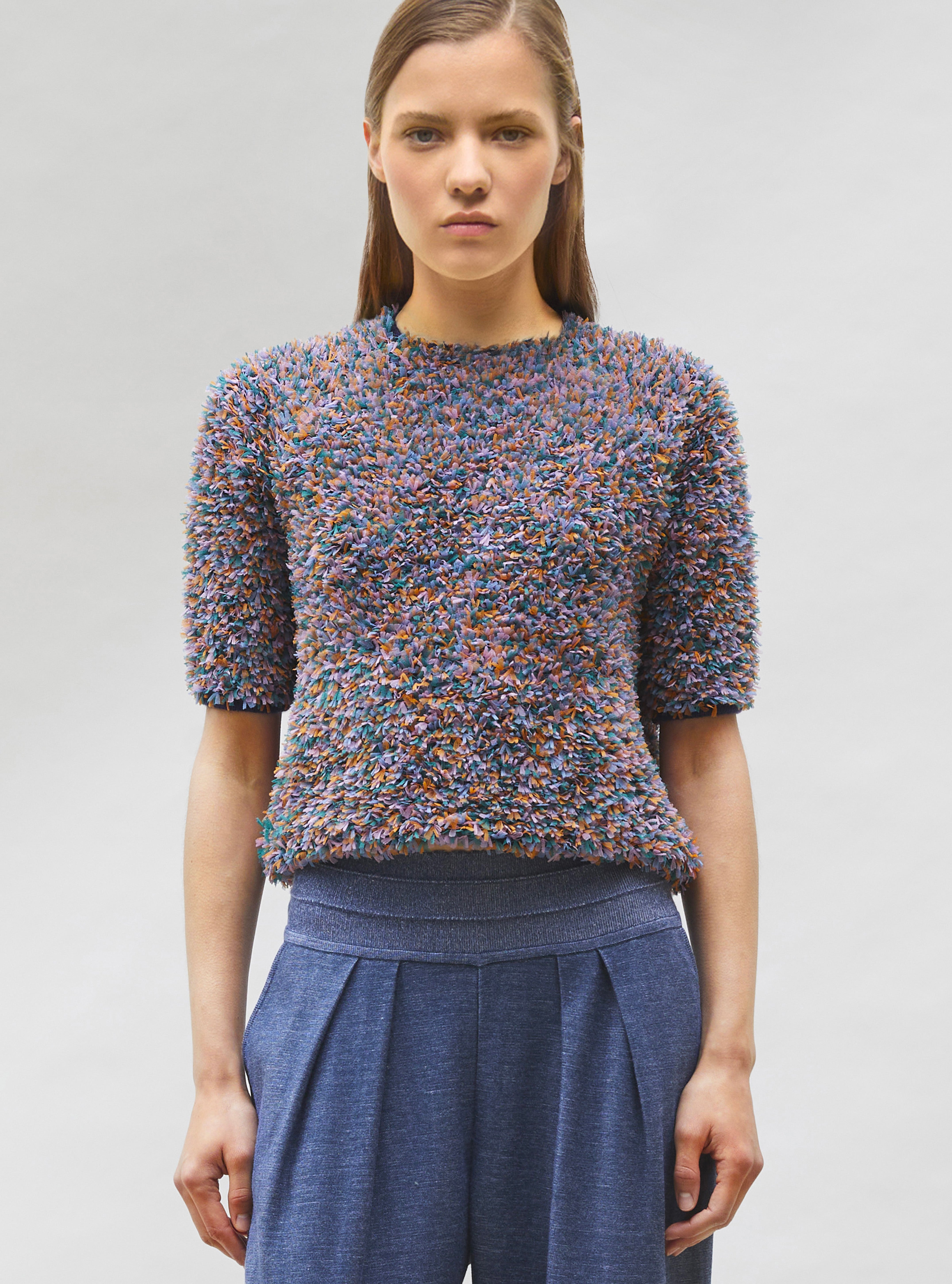 トップス MURRAL Millefeuille knit Tops 001_White_08228e3a-8fd8-4d1d-