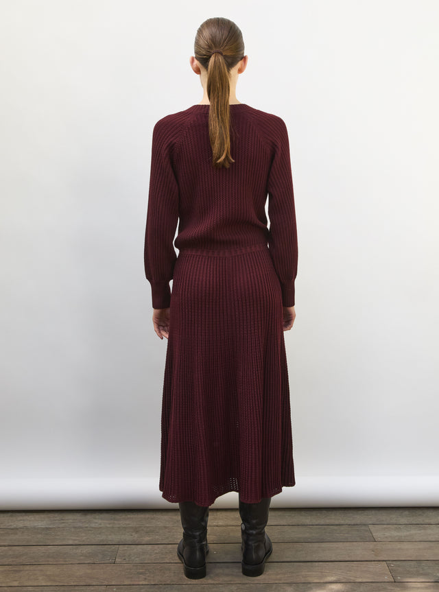 Robe fluide maille ondulée - Image principale
