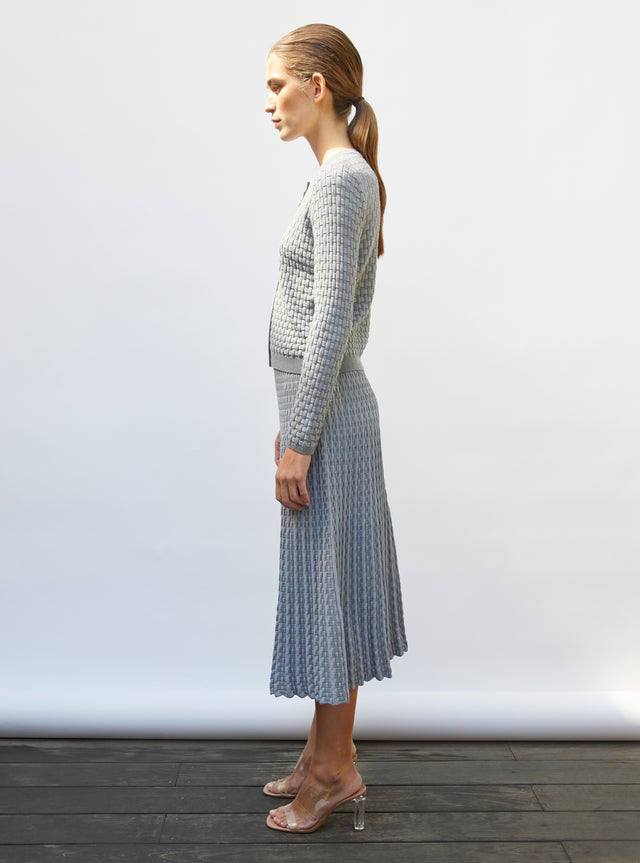 jupe longue maille cannage - Image principale