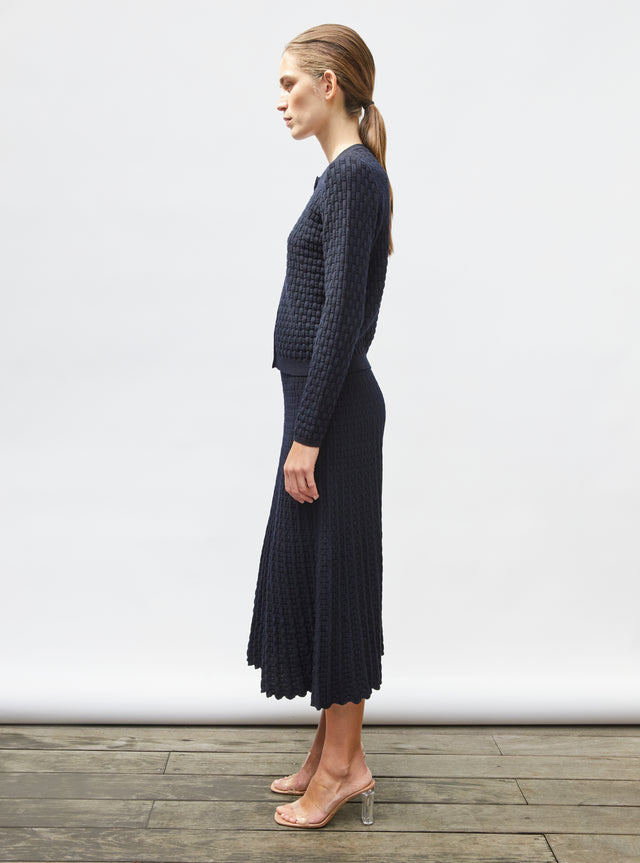 wicker knit cardigan - Image principale