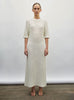 robe longue maille crochet naturel - Vêtement en maille de luxe Molli