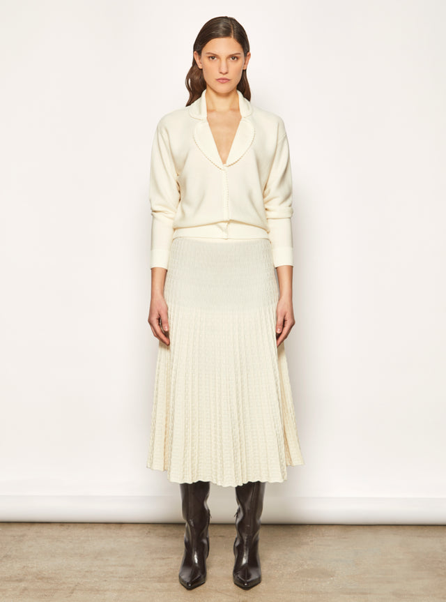 chemise maille encolure v - Image principale