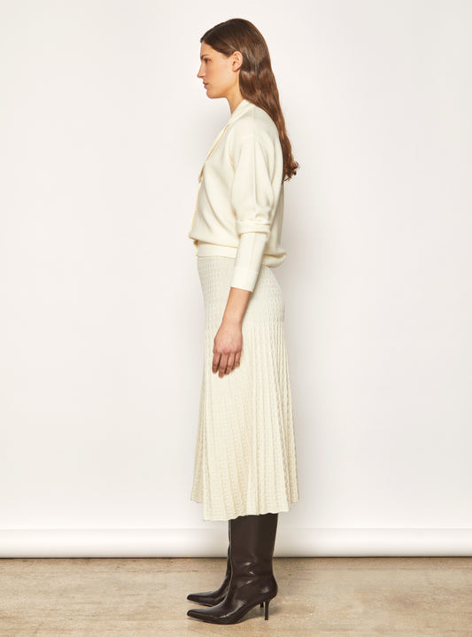 v-necked knit shirt