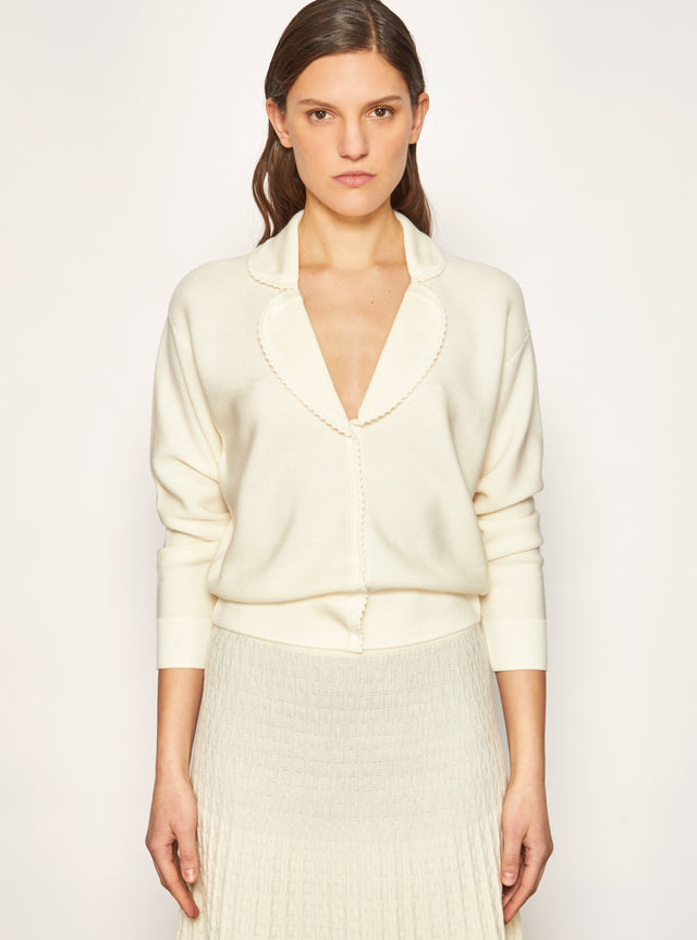 chemise maille encolure v - Image principale