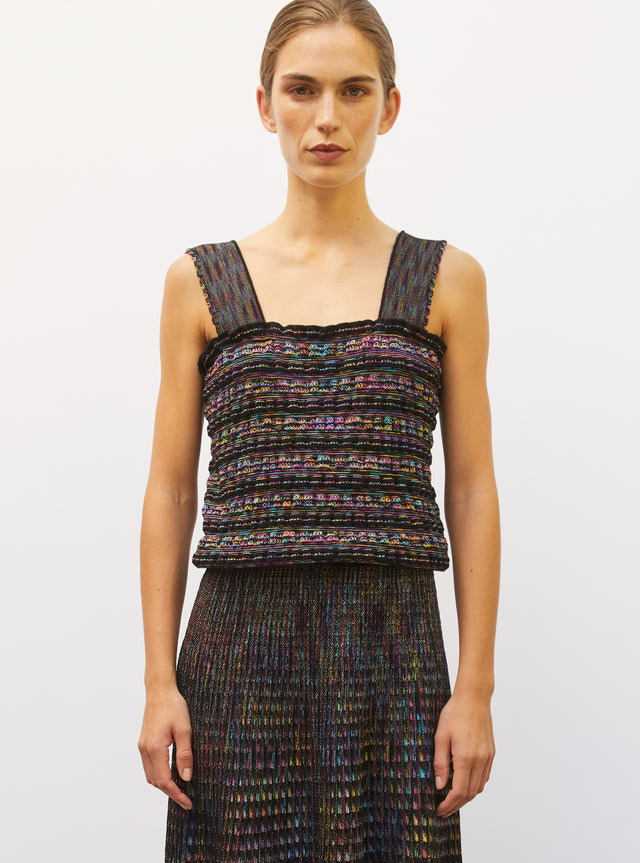 top maille gaufrée - Image principale