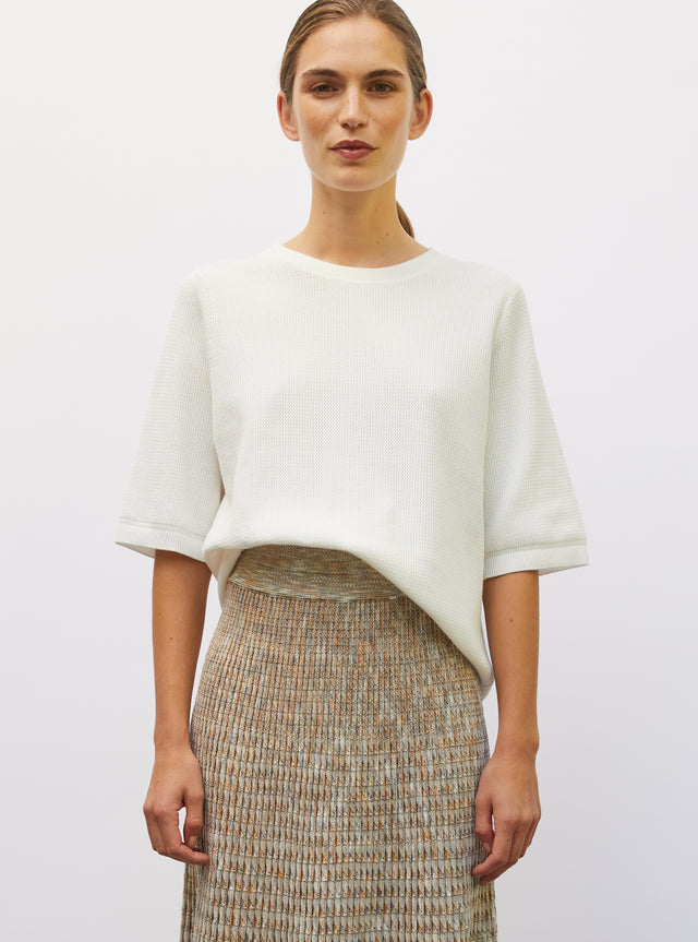 top in fine wavy knit - Image principale