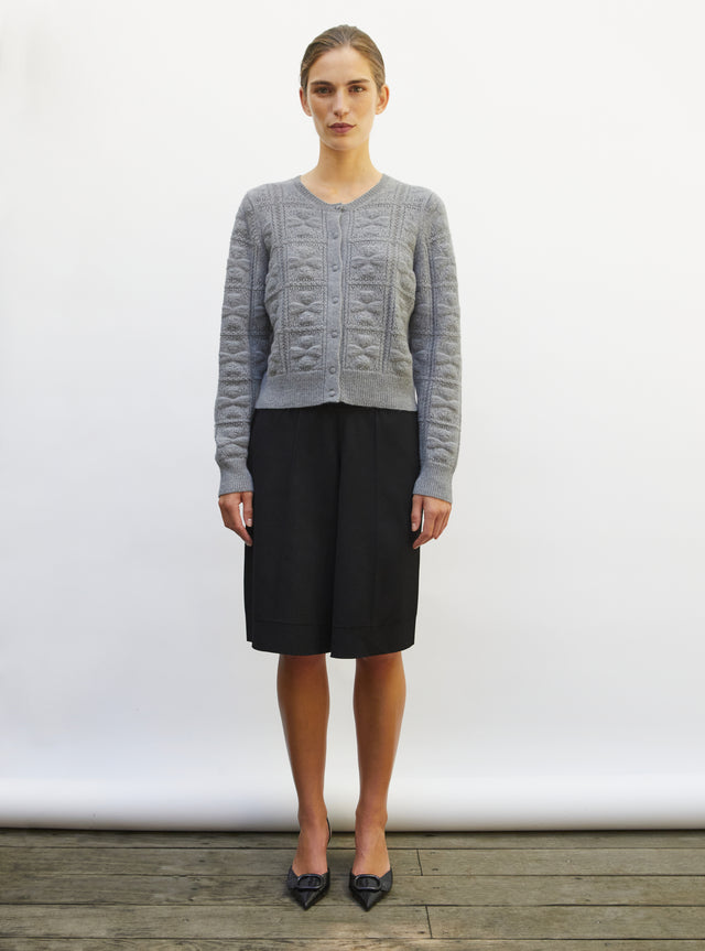 Cardigan with clover motifs - Image principale