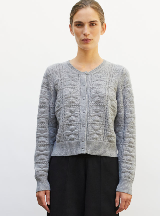 cardigan doux maille trèfle - Image principale